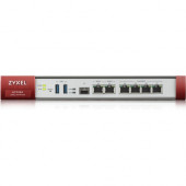 Zyxel ZyWALL ATP200 Network Security/Firewall Appliance - 6 Port - 1000Base-T, 1000Base-X Gigabit Ethernet - DES, 3DES, AES (256-bit), MD5, SHA-1, SHA-2 - USB - 6 x RJ-45 - 1 - SFP (mini-GBIC) - 1 x SFP - Manageable - Rack-mountable ATP200