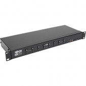 Tripp Lite 8-Port KVM Switch DVI USB w/ Audio & USB Peripheral Sharing 1URM - 8 Computer(s) - 1 Local User(s) - 2560 x 1600 - 11 x USB - 9 x DVI1 x VGA - Rack-mountable, Desktop - 1U - TAA Compliant - TAA Compliance B024-DUA8-DL