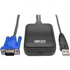 Tripp Lite KVM Console to USB 2.0 Portable Laptop Crash Cart Adapter 1080p - 1 Computer(s) - 1 Local User(s) - 0 Remote User(s) - WUXGA - 1920 x 1200 Maximum Video Resolution - 1 x USB x VGA - Portable - For PC - TAA Compliant B032-VU1
