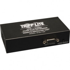 Tripp Lite VGA + Audio over Cat5/Cat6 Video Extender Remote / Repeater Unit TAA 1000'' - 1 Output Device - 2000 ft Range - 2 x Network (RJ-45) - 1 x VGA Out - 1920 x 1440 - Twisted Pair - Rack-mountable, Wall Mountable, Pole-mountable - TA