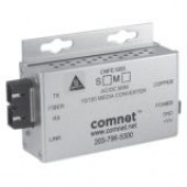 Comnet CNFE1002MAC1B-M Ethernet 2 Port Media Converter - 1 x Network (RJ-45) - 1 x ST Ports - 10/100Base-TX, 100Base-FX - TAA Compliance CNFE1002MAC1B-M