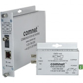 Comnet CNFE1003M2A Transceiver/Media Converter - 1 x Network (RJ-45) - 2 x SC Ports - DuplexSC Port - Multi-mode - Fast Ethernet - 10/100Base-T, 10/100Base-TX, 100Base-FX - Rail-mountable, Wall Mountable, Rack-mountable - TAA Compliance CNFE1003M2A