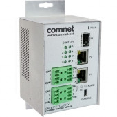 Comnet CNFE3FX1TX2C/M Ethernet Switch - 3 Ports - Manageable - 2 Layer Supported - Modular - Twisted Pair, Optical Fiber - DIN Rail Mountable, Panel-mountable - Lifetime Limited Warranty - TAA Compliance CNFE3FX1TX2C4DX/M