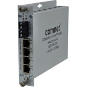 Comnet 10/100 4TX+1FX Ethernet Self-Managed Switch - 5 Ports - 2 Layer Supported - Wall Mountable, Rack-mountable, Rail-mountable - Lifetime Limited Warranty - TAA Compliance CNFE4+1SMSM2