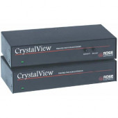 Rose Electronics CrystalView CAT5 Single KVM Extender with Audio - 1 Computer(s) - 1 , 1 Local User(s), Remote User(s) - Rack-mountable CRK-1P/AUD