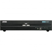 ATEN 2-Port USB DisplayPort Dual Display Secure KVM Switch (PSS PP v3.0 Compliant)-TAA Compliant - 2 Computer(s) - 1 Local User(s) - 3840 x 2160 - 2 x PS/2 Port - 7 x USB - 2 x HDMI - Rack-mountable - 4 x DisplayPort CS1142DP