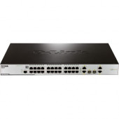 D-Link xStack DES-3200-28P Ethernet Switch - 24 Ports - Manageable - 2 Layer Supported - Twisted Pair, Optical Fiber - PoE Ports - Desktop, Rack-mountable DES-3200-28P