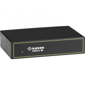 Black Box Emerald SE DVI KVM-over-IP Extender Transmitter - Dual-Head, V-USB 2.0, Audio - 2 Computer(s) - 328 ft Range - 1920 x 1200 Maximum Video Resolution - 1 x Network (RJ-45) - 1 x USB - 2 x DVI - 120 V AC, 230 V AC Input Voltage - For PC, Linux, Mac