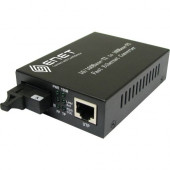 ENET 1x 10/100Base-T Power Over Ethernet (PoE) RJ45 to 1x Duplex SC 100Base-LX Single-mode 20km; IEEE802.3; 33W total - Lifetime Warranty ENMC-FETP-SMF