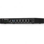 UBIQUITI Gigabit Routers With SFP - 6 Ports - PoE Ports - Management Port - 1 Slots - Gigabit Ethernet - 1U - Rack-mountable ER-6P