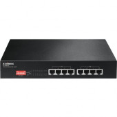 Edimax Long Range 8-Port Fast Ethernet PoE+ Switch with DIP Switch - 8 Ports - 2 Layer Supported - Twisted Pair - Standalone ES-1008P V2