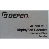 Gefen EXT-DP-4K600-1SC-TX Video Extender Transmitter - 1 Input Device - 660 ft Range - 1 x Network (RJ-45) - DisplayPort - 4K - 4096 x 2160 - Optical Fiber EXT-DP-4K600-1SC-TX