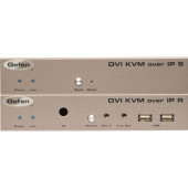 Gefen DVI KVM over IP - 1 Computer(s) - 330 ft Range - WUXGA - 1900 x 1200 Maximum Video Resolution - 1 x Network (RJ-45) - 1 x USB - 1 x DVI - Rack-mountable - 1U EXT-DVIKVM-LANTX