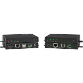 Kanexpro 4K HDMI Extender Over HDBaseT 2.0 w/ USB 2.0 - 2 Computer(s) - 1 Local User(s) - 492.13 ft Range - 4K - 4096 x 2160 Maximum Video Resolution - 2 x Network (RJ-45) - 3 x USB - 2 x HDMI - 12 V DC Input Voltage - Rack-mountable EXT-HDBTKVM100