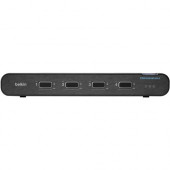 Belkin 2nd Gen Secure KVM Switch, 4-Port Single Head w/ CAC - 4 Computer(s) - 1 Local User(s) - 3840 x 2160 - 11 x USBHDMI - Desktop, Under TableDisplayPort - TAA Compliant - TAA Compliance F1DN104KVM-UN-4