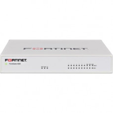 FORTINET FortiGate 60E Network Security/Firewall Appliance - 10 Port - 1000Base-T Gigabit Ethernet - AES (256-bit), SHA-1 - USB - 10 x RJ-45 - Manageable - Desktop FG-60E-POE-BDL-974-12