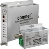 Comnet Video Transmitter/Data Transceiver - 1 Input Device - 9842.52 ft Range - 1 x ST Ports - Serial Port - Coaxial, Optical Fiber - Rack-mountable - TAA Compliance FVT110M1