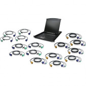 IOGEAR 16-Port 19" LCD KVM Drawer Kit with PS/2 and USB KVM Cables - 16 Computer(s) - 19" LCD - 1280 x 1024 - 16 - Keyboard - 1U High - RoHS, WEEE Compliance-None Listed Compliance GCL1916KIT