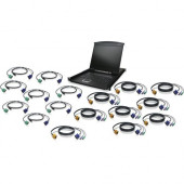 IOGEAR 16-Port 19" LCD KVM Drawer Kit with USB KVM Cables - 16 Computer(s) - 19" LCD - 1280 x 1024 - 16 - Keyboard - 1U High - RoHS, TAA, WEEE Compliance-None Listed Compliance GCL1916KITU