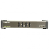 IOGEAR MiniView GCS1744 4-Port Dual View KVM Switch - 4 x 1 - 4 x SPHD-15 Video/USB, 4 x SPHD-15 Audio/Video - TAA Compliance GCS1744