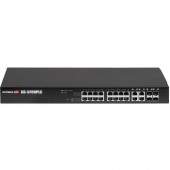 Edimax GS-5416PLC Ethernet Switch - 16 Ports - Manageable - 2 Layer Supported - Modular - Twisted Pair, Optical Fiber - 1U High - Rack-mountable GS-5416PLC