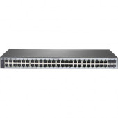 HPE 1820-48G Switch - 48 Ports - Manageable - 10/100/1000Base-T, 1000Base-X - 2 Layer Supported - 4 SFP Slots - 1U High - Rack-mountable, Desktop, Under Table, Wall Mountable - Lifetime Limited Warranty - TAA Compliance J9981A#ABA