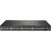 HPE Aruba 6300M 48-port 1GbE and 4-port SFP56 Switch - 48 Ports - Manageable - 3 Layer Supported - Modular - 4 SFP Slots - Twisted Pair, Optical Fiber - 1U High - Rack-mountable - Lifetime Limited Warranty - TAA Compliance JL663A