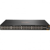 HPE Aruba 6300M 48-port 1GbE and 4-port SFP56 Power-to-Port 2 Fan Trays 1 PSU Bundle - 48 Ports - Manageable - TAA Compliant - 3 Layer Supported - Modular - 75 W Power Consumption - Twisted Pair, Optical Fiber - PoE Ports - 1U High - Rack-mountable - Life
