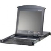ATEN KL1516AM Dual Rail Rackmount LCD-TAA Compliant - 16 Computer(s) - 17" LCD - 1280 x 1024-None Listed Compliance KL1516AM