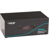 Black Box ServSwitch Wizard Dual-Link DVI Quad-Head with USB True Emulation - 4 Computer(s) - 1 Local User(s) - 2560 x 1600 - 8 x USB - 20 x DVI - Desktop - TAA Compliance KV2404A