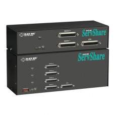 Black Box ServShare KVM Switch - 4 x 1 - 4 x DB-25 Keyboard/Mouse/Video KV754A