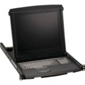 Black Box ServView 17" LCD Console Drawer with 8-Port CATx KVM Switch - 8 Computer(s) - 17" LCD - 1280 x 1024PS/2 PortUSBVGA - Keyboard - TouchPad - 12 V DC Input Voltage - 1U High - TAA Compliant KVT517A-8PV