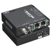 Black Box LBH100A-P-SSC-12 Transceiver/Media Converter - 2 x Network (RJ-45) - 1 x SC Ports - DuplexSC Port - Single-mode - Fast Ethernet - 10/100Base-T, 100Base-X - Rack-mountable, Rail-mountable, Wall Mountable LBH100A-P-SSC-12