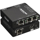 Black Box LBH100 Ethernet Switch - 4 Ports - TAA Compliant - 2 Layer Supported - Twisted Pair - Rack-mountable, DIN Rail Mountable, Panel-mountable, Wall Mountable, Standalone, Desktop - 3 Year Limited Warranty LBH101A-P