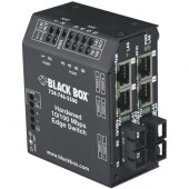Black Box Hardened Heavy-Duty Edge Switch - 4 x 10/100Base-TX, 2 x - TAA Compliance LBH240A-H-ST