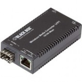 Black Box MultiPower Miniature Transceiver/Media Converter - 1 x Network (RJ-45) - Fast Ethernet - 10/100Base-T, 100Base-X - 1 x Expansion Slots - SFP - 1 x SFP Slots LHC301A-R4