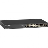 Black Box LPB3000 Ethernet Switch - 24 Ports - Manageable - Gigabit Ethernet, 10 Gigabit Ethernet - 10/100/1000Base-T, 10GBase-X - TAA Compliant - 2 Layer Supported - Modular - Power Supply - 370 W PoE Budget - Optical Fiber, Twisted Pair - PoE Ports - De
