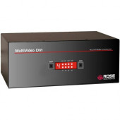 Rose Electronics MDM-4T3DDL/A1 KVM Switch - 4 Computer(s) - 2560 x 1600 - 1 x Network (RJ-45) - 8 x USB - 15 x DVI MDM-4T3DDL/A1