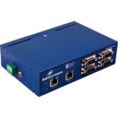 Advantech  B&B Modbus ESS 2 RJ45 ETN, 4 232/422/485 Ports, DB9 - 2 x Network (RJ-45) - 4 x Serial Port - Fast Ethernet - Rail-mountable, Panel-mountable MESR424D