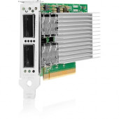 HPE E810-CQDA2 100Gigabit Ethernet Card - PCI Express 4.0 x16 - 12.50 GB/s Data Transfer Rate - 2 Port(s) - Optical Fiber - 100GBase-X - QSFP28 - Standup P21112-B21