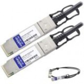 AddOn MSA and TAA Compliant 40GBase-CU QSFP+ to QSFP+ Direct Attach Cable (Passive Twinax, 2m) - 100% compatible and guaranteed to work - TAA Compliance QSFP-40G-PDAC2M-AO