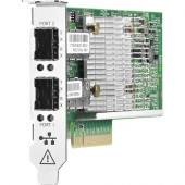 HPE StoreFabric CN1100R Dual Port Converged Network Adapter - PCI Express x8 - Optical Fiber - Low-profile - 10GBase-E - Plug-in Card QW990A