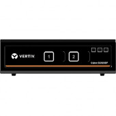 Vertiv Co AVOCENT Cybex SC920DP KVM Switchbox - 2 Computer(s) - 3840 x 2160USBHDMI - Desktop - 2 x DisplayPort - TAA Compliant SC920DP-001