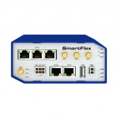 B&B Electronics Mfg. Co B+B SmartWorx SmartFlex LAN POE w/(5) RJ45 10/100BTX, (1) USB, (2) BI/BO, SD Holder & WiFi [PoE PSE] (metal enclosure) (SmartWorx Hub) (EU) SR30018121
