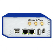 B&B Electronics Mfg. Co Modular LTE Router with SmartWorx Hub (2xETH, USB, 2xI/O, SD, 2xSIM, PoE PD) SR30509010-SWH