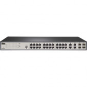 Netis 24FE+4 Combo-Port Gigabit Ethernet SNMP Switch - 24 Ports - Manageable - 2 Layer Supported - Modular - Twisted Pair, Optical Fiber - Rack-mountable ST3328