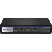 Vertiv Avocent 4-Port Dual-Head DVI-I 4K Ultra HD KVM Switch - 4 Computer(s) - 1 Local User(s) - 3840 x 2160 - 13 x USB - 10 x DVI - Desktop SV340-001