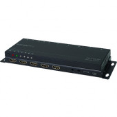 Kanexpro UltraSlim 4K HDMI 4x1 Switcher with 4:4:4 Color Space & 18G - 4096 x 2160 - 4K - 4 x 1 - 1 x HDMI Out SW-4X1SL18G
