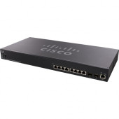 Cisco SX350X-08 8-Port 10GBase-T Stackable Managed Switch - 8 Ports - Manageable - 2 Layer Supported - Twisted Pair - Lifetime Limited Warranty SX350X-08-K9-NA