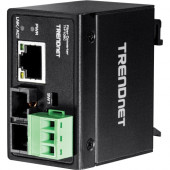 Trendnet Hardened Industrial 100Base-FX Multi-Mode SC Fiber Converter (2 km, 1.2 mi.) - 1 x Network (RJ-45) - 1 x SC Ports - Multi-mode - Fast Ethernet - 100Base-FX, 10/100Base-T - Rail-mountable, Wall Mountable - TAA Compliance TI-F10SC